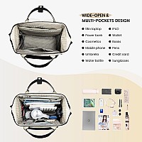 Lovevook Laptop Backpack Purse For Women Waterproof Teacher Nurse Bag 18 Inch Work Laptop Bag With Usb Port Business Travel Co