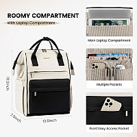 Lovevook Laptop Backpack Purse For Women Waterproof Teacher Nurse Bag 18 Inch Work Laptop Bag With Usb Port Business Travel Co