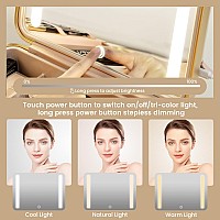 Rownyeon Travel Makeup Case With Light Up Mirror Portable Organizer And Train Case For Makeup Artists And Hairstylists With 5X