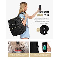 Lovevook Laptop Backpack For Women 156 Inch Work Laptop Bagwaterproof Teacher Nurse Bag With Usb Port Fashion Travel Bag Bus