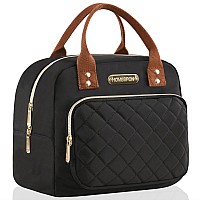 Buringer Homespon Lunch Bag For Woman Man Adults With Front Pocket Insulated Lunch Tote Lunch Box Container For Work Picnic Or T