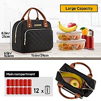 Buringer Homespon Lunch Bag For Woman Man Adults With Front Pocket Insulated Lunch Tote Lunch Box Container For Work Picnic Or T