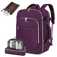 Lovevook Large Travel Laptop Backpack For Women 40L Carry On Backpack Flight Approvedwaterproof Suitcase Backpacks With 3 Pack