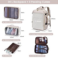 Lovevook Large Travel Laptop Backpack For Women 40L Carry On Backpack Flight Approvedwaterproof Suitcase Backpacks With 3 Pack