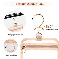 Cubetastic Clear Toiletry Bag For Women Small Travel Bag With 360 Hanging Hook Clear Makeup Bags For Travelling Portable Cosmet