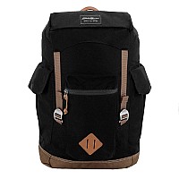 Eddie Bauer Bygone Backpack With Exterior Pockets And Laptop Compatible Sleeve Black 25L