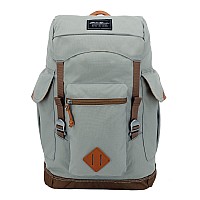 Eddie Bauer Bygone Backpack With Exterior Pockets And Laptop Compatible Sleeve Light Heather Grey 25L