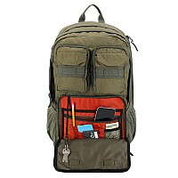 Eddie Bauer Cargo Backpack With Organization Compartments And Hydrationlaptop Compatible Sleeve Moss Grey 30L