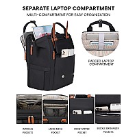 Lovevook Laptop Backpack Women Teacher Work Backpack With Laptop Compartment Nurse Bags Computer Backpack Purse For Women Busi