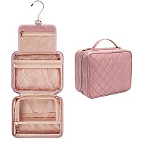 Cubetastic Travel Toiletry Bag Makeup Bag For Women Small Hanging Travel Bag For Toiletries With 3 Compartment Portable Cosme