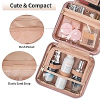 Cubetastic Travel Toiletry Bag Makeup Bag For Women Small Hanging Travel Bag For Toiletries With 3 Compartment Portable Cosme