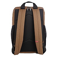 Wolverine Lightweight Water Resistant Rugged Laptop Backpack For Travel Or Work Top Loaderchestnut 25L