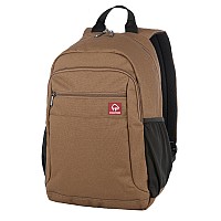 Wolverine Lightweight Water Resistant Rugged Backpack For Travel Or Work Laptopchestnut 23L