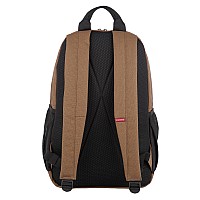 Wolverine Lightweight Water Resistant Rugged Backpack For Travel Or Work Laptopchestnut 23L