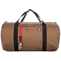 Wolverine 22 Center Zip Duffelhighdensity Canvas With Dirt Water Resistant Coating Borwn 22 Inch 37L Capacity