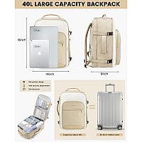 Lovevook Large Travel Backpack For Women Men Carry On Backpack Airline Approved Tsa Personal Item Travel Bag Fits 17 Laptop