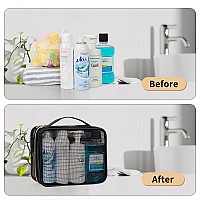 Cubetastic Mesh Shower Bag Hanging Travel Toiletry Bag For Men Women Portable Quick Dry Shower Organizer Pouch For College Dor