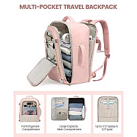 Lovevook Travel Backpack For Women 40L Carry On Backpack For Airplanes Personal Item Bag For Airlines Fits 17 Inch Laptop Tsa