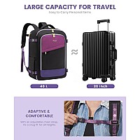 Lovevook Travel Backpack For Women 40L Carry On Backpack For Airplanes Personal Item Bag For Airlines Fits 17 Inch Laptop Tsa