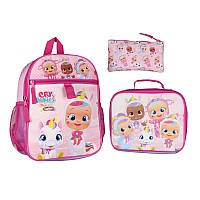 Intimo Cry Babies Magic Tears Characters Unicorn 3 Pc Backpack Lunchbox Pencil Pouch