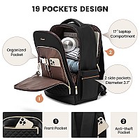 Lovevook Laptop Backpack Purse For Women Travel Backpack 17 Inch Airline Approved Carry On Backpack Large Teacher Nurse Bag For