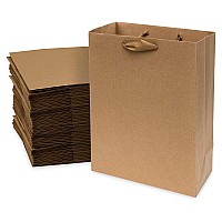 Brown Gift Bags With Handles 6X3X9 50 Pack Extra Small Size Boutique Bags Mini Gift Bags Kraft Paper Shopping Bags For Small