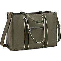 Laptop Tote Bag For Women Work 156 Inch Canvas Shoulder Bags Computer Messenger Purse Teacher Handbag Office Briefcase