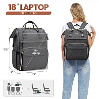 Lovevook Laptop Backpack For Women18 Inch Professional Womens Travel Backpack Purse Computer Laptop Bag Nurse Teacher Backpack