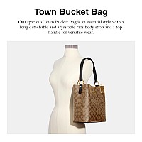 Coach Town Bucket Bag Khaki Black