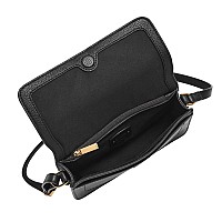 Fossil Womens Zoey Leather Small Crossbody Purse Handbag Black Model Zb1937001