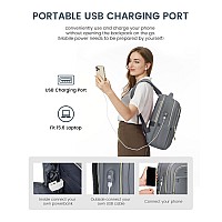 Lovevook Laptop Backpack For Women Slim Business Laptops Bag With Separate Computer Compartment Stylish Daypack For College Wor