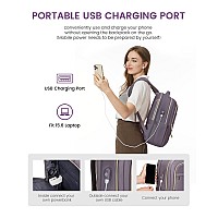 Lovevook Laptop Backpack For Women Slim Business Laptops Bag With Separate Computer Compartment Stylish Daypack For College Wor