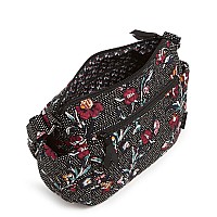 Vera Bradley Cotton On The Go Crossbody Purse Perennials Noir Dot