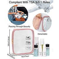 Relavel Travel Toiletry Bag For Women With Detachable Tsa Approved Toiletry Bag Compact Hanging Toiletry Bag With Small Carry O