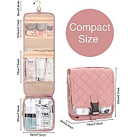 Relavel Travel Toiletry Bag For Women With Detachable Tsa Approved Toiletry Bag Compact Hanging Toiletry Bag With Small Carry O