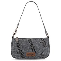 Wrangler Printing Shoulder Bags For Women Cluth Tote Handbag 90S Retro Hobo Purses Tophandle Underarm Handbag Wg113001Bk