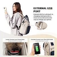 Lovevook Laptop Backpack Purse For Women Waterproof Teacher Nurse Bag 156 Inch Work Laptop Bag With Usb Port Business Travel