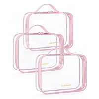 Bagsmart Clear Toiletry Bag Tsa Approved Travel Toiletry Bag Carry On Travel Accessories Bag Airport Airline Quart Size Bags Wa