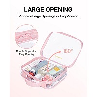 Bagsmart Clear Toiletry Bag Tsa Approved Travel Toiletry Bag Carry On Travel Accessories Bag Airport Airline Quart Size Bags Wa