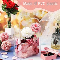 30 Pack Clear Gift Bags With Handle Reusable Plastic Bags Small Gift Wrap Tote Bags Clear Bags For Gifts Wedding Party Favors