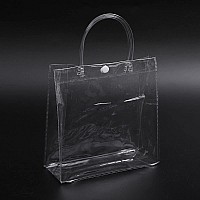 30 Pack Clear Gift Bags With Handle Reusable Plastic Bags Small Gift Wrap Tote Bags Clear Bags For Gifts Wedding Party Favors