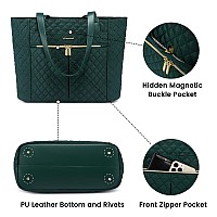 Lovevook Laptop Bag For Women 156 Inchdiamond Quilted Work Tote Bags Womens Laptop Tote Bag Computer Shoulder Bagsstylish Tra