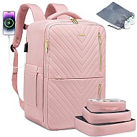 Lovevook Carry On Backpack For Women Large 40L Travel Backpack Airline Approved Waterproof 173Inch Laptop Suitcase Backpack L