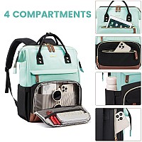 Lovevook Laptop Backpack For Women 156 Inch Work Business Backpacks Purse Large Capacity Educators Nurse Bag Backbag Waterpr