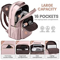 Lovevook Leather Backpack For Women156 Inch Leather Laptop Backpack Women Computer Backpack Laptop Bagstylish Quilted Travel