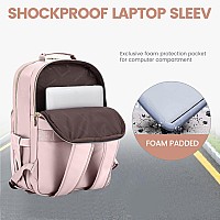 Lovevook Leather Backpack For Women156 Inch Leather Laptop Backpack Women Computer Backpack Laptop Bagstylish Quilted Travel