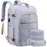 Lovevook Large Travel Backpack For Womencarry On Backpack Flight Approvedpersonal Item Backpack Travel Bag With 3 Packing Cube