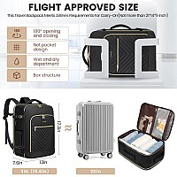 Lovevook Carry On Travel Backpack For Airplanespersonal Item Backpack Travel Bag With 3 Packing Cubeswaterproof Backpack Tsa F