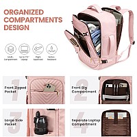 Lovevook Large Travel Backpack For Womencarry On Backpack Flight Approvedpersonal Item Backpack Travel Bag With 3 Packing Cube