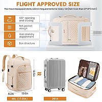 Lovevook Large Travel Backpack For Womencarry On Backpack Flight Approvedpersonal Item Backpack Travel Bag With 3 Packing Cube